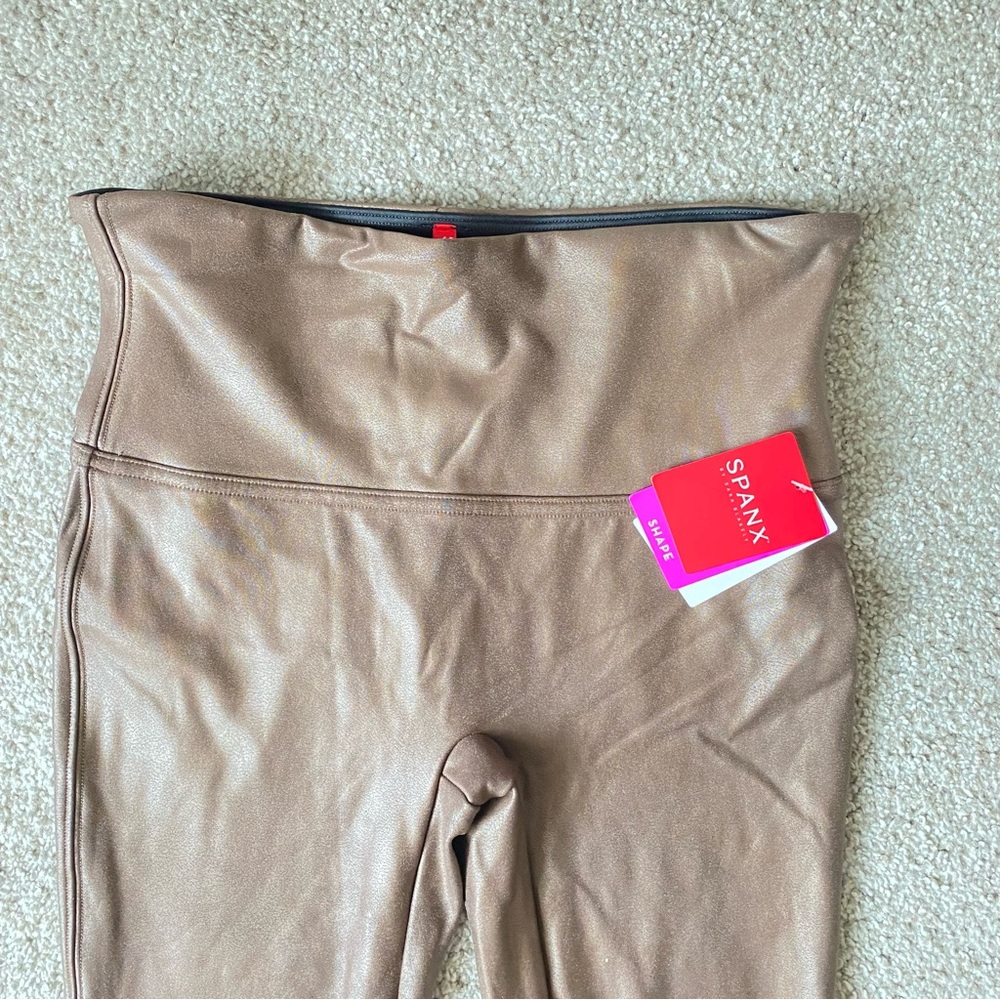 SPANX Shimmering Tan Leggings New Sz.M - Picture 5 of 6
